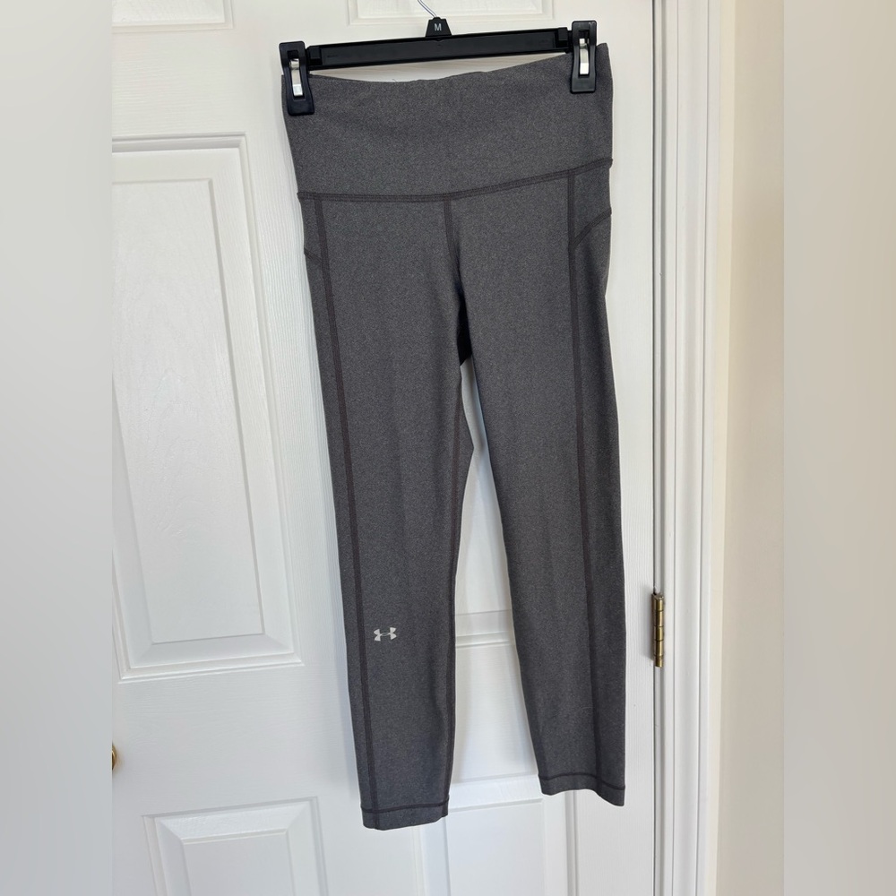 Womens under armour compression heat gear grey leggings